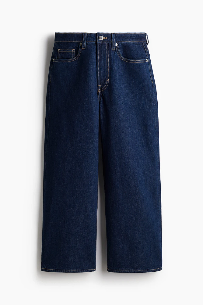 Wide High Cropped Jeans