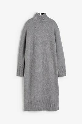 Knit Mock Turtleneck Dress