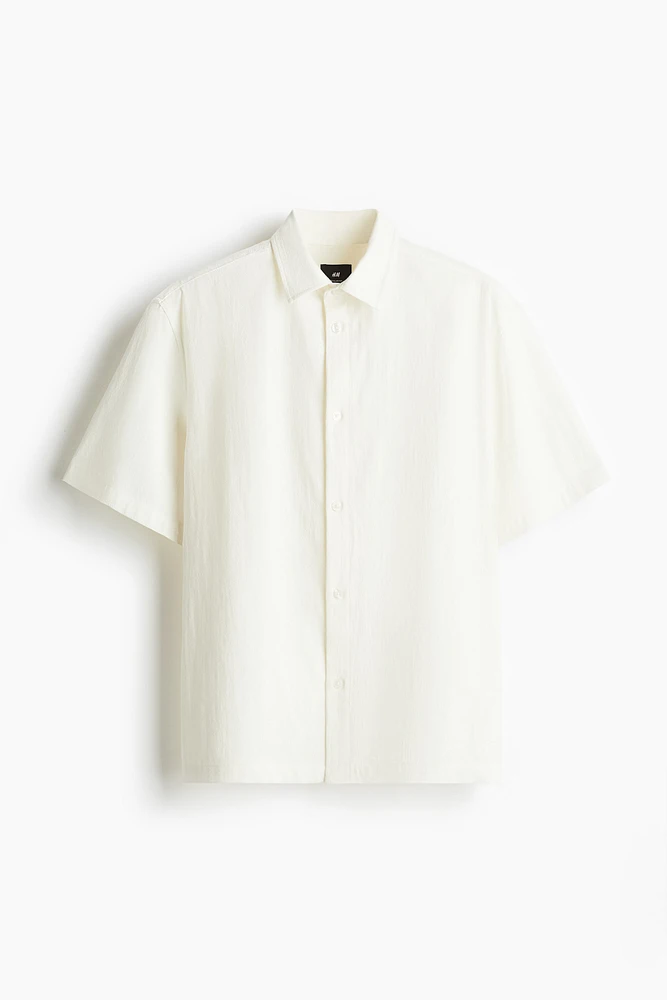 Chemise texturée classique