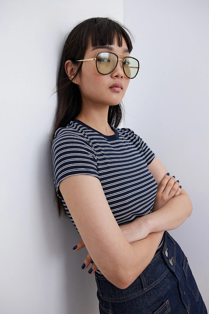 Ribbed T-shirt