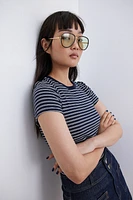 Ribbed T-shirt