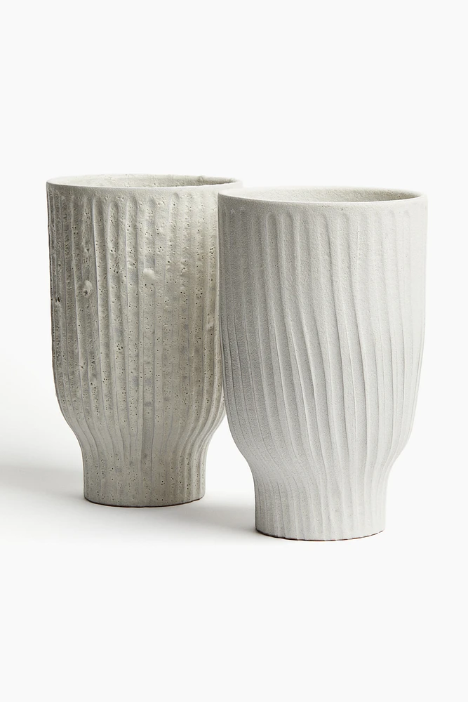 Vase haut en terracotta