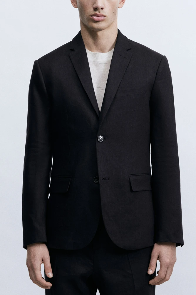 Veste près du corps en lin