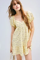 Puff-Sleeved Dress