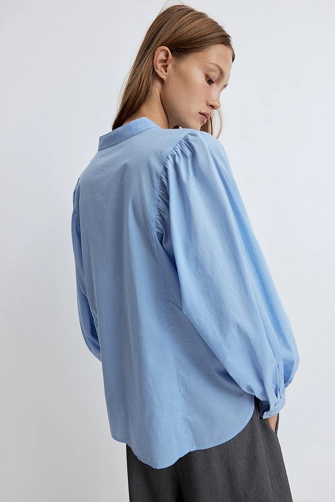 Batwing-Sleeved Blouse