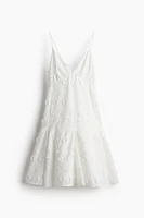 Appliquéd Cotton Dress