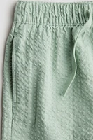 Cotton seersucker shorts