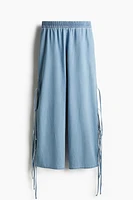 Tie-Detail Pull-On Pants