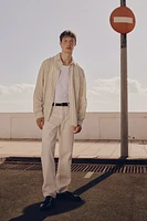 Regular-Fit Linen-Blend Shirt