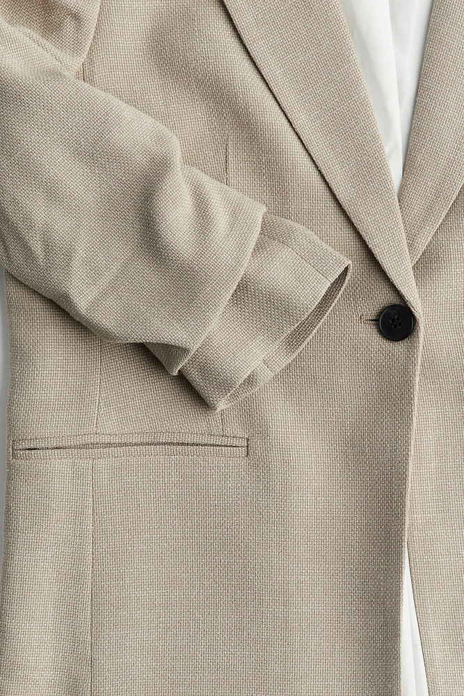 Gathered-Sleeve Jacket