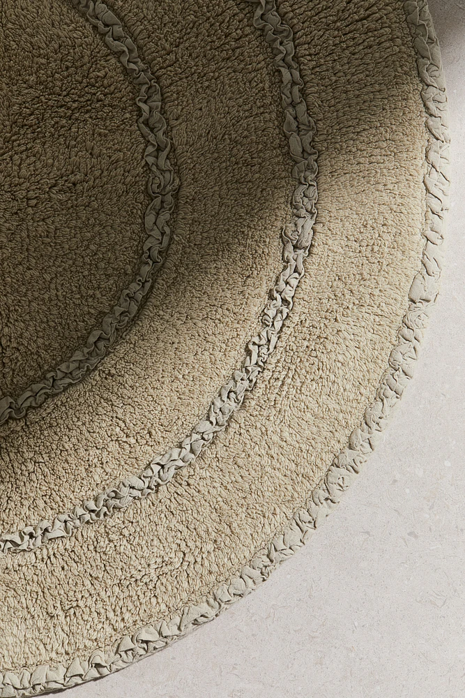 Round Cotton Bath Mat