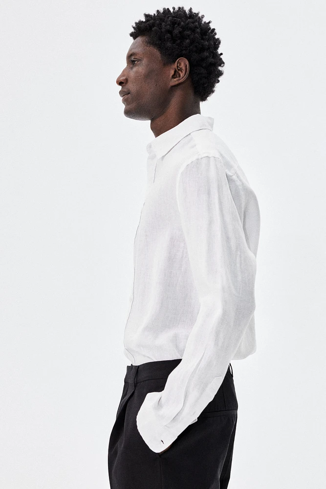 Regular-Fit Linen Shirt