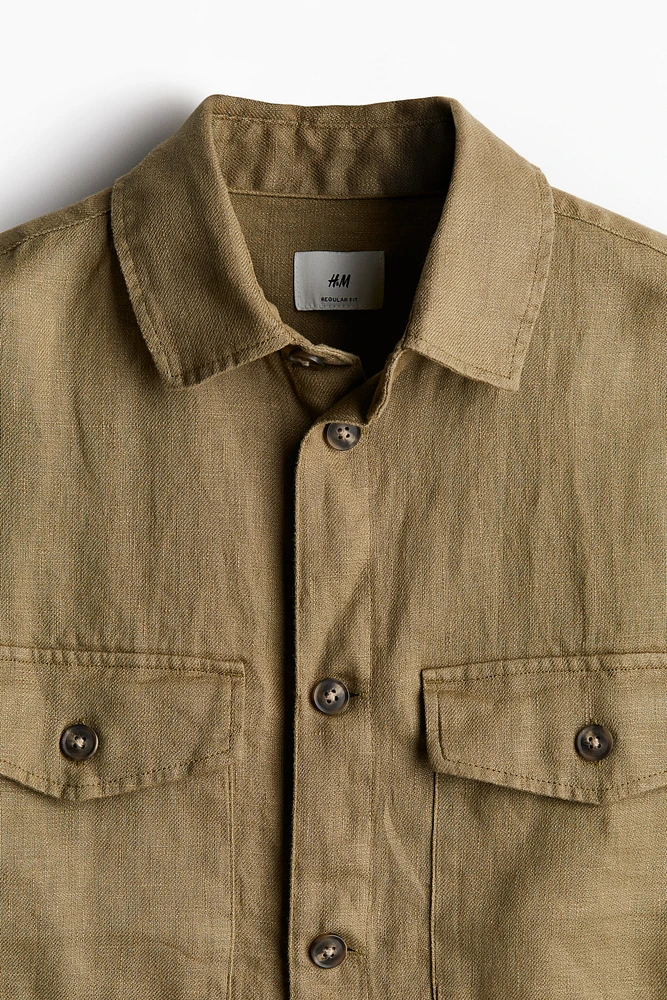 Regular Fit Linen Shirt