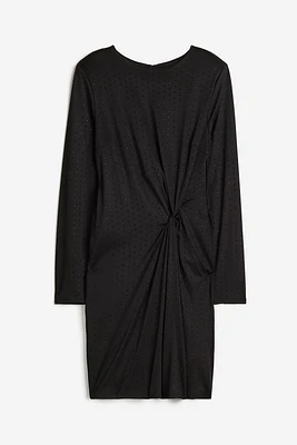 Knot-detail Jersey Dress