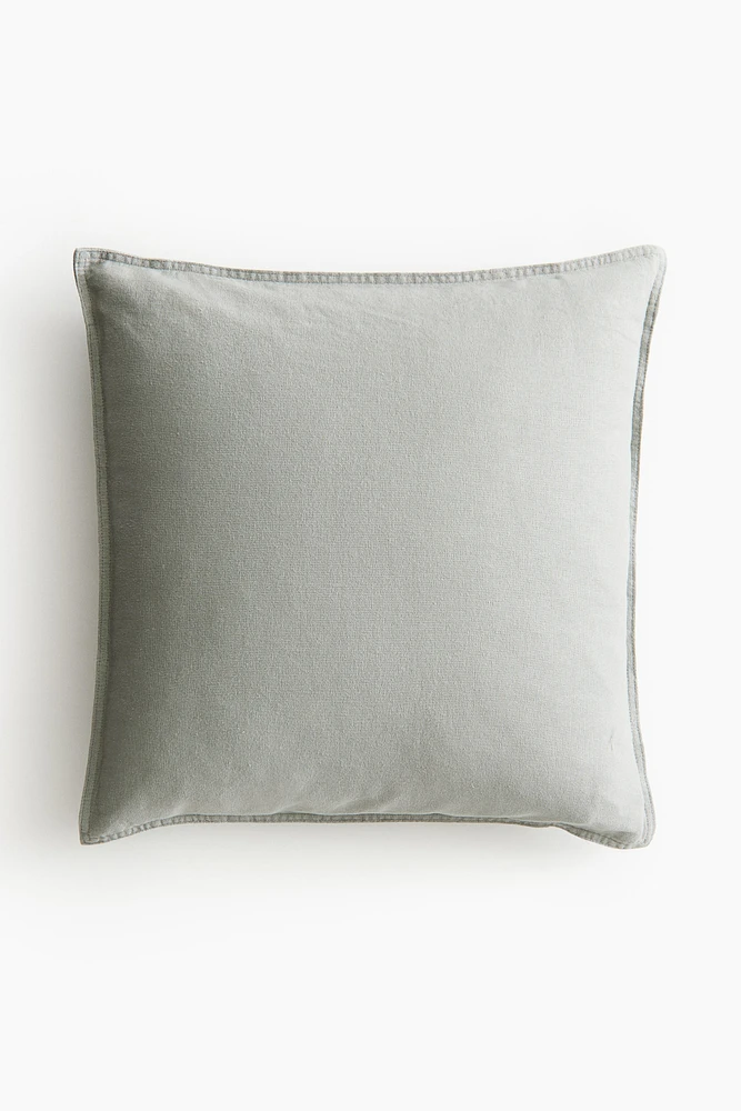 Housse de coussin en lin mélangé