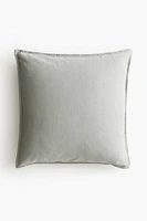 Housse de coussin en lin mélangé