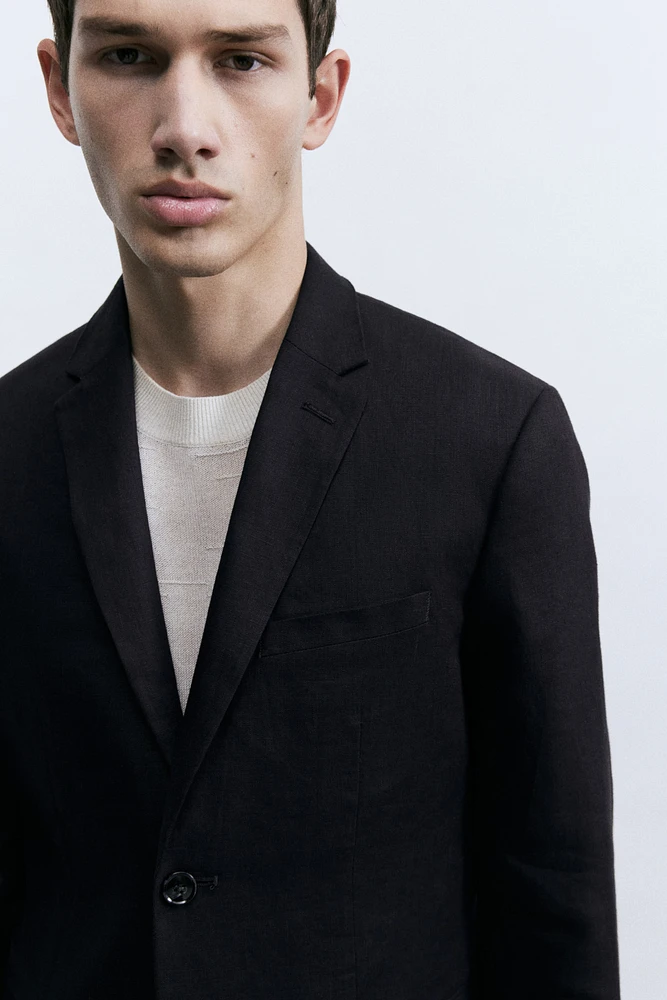 Veste près du corps en lin