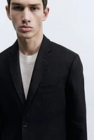 Slim-Fit Linen Jacket