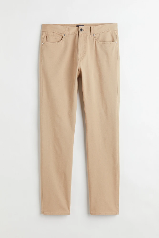 Slim Fit Cotton Twill Pants