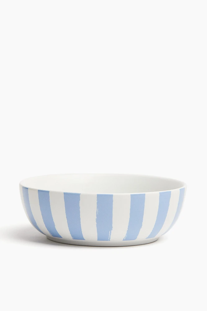 Striped Porcelain Bowl