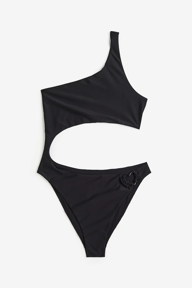 One-shoulder Cut-out Swimsuit