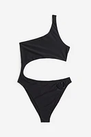 One-shoulder Cut-out Swimsuit