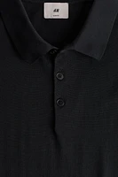 Slim Fit Silk-blend Polo Shirt