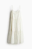 Dress with Tie Shoulder Straps