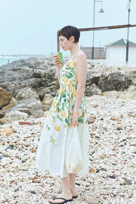 Printed Cotton Dress