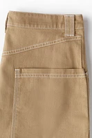 Cotton Utility Mini Skirt