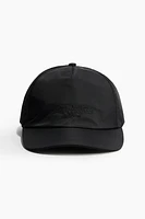 Embroidered-Motif Nylon Cap