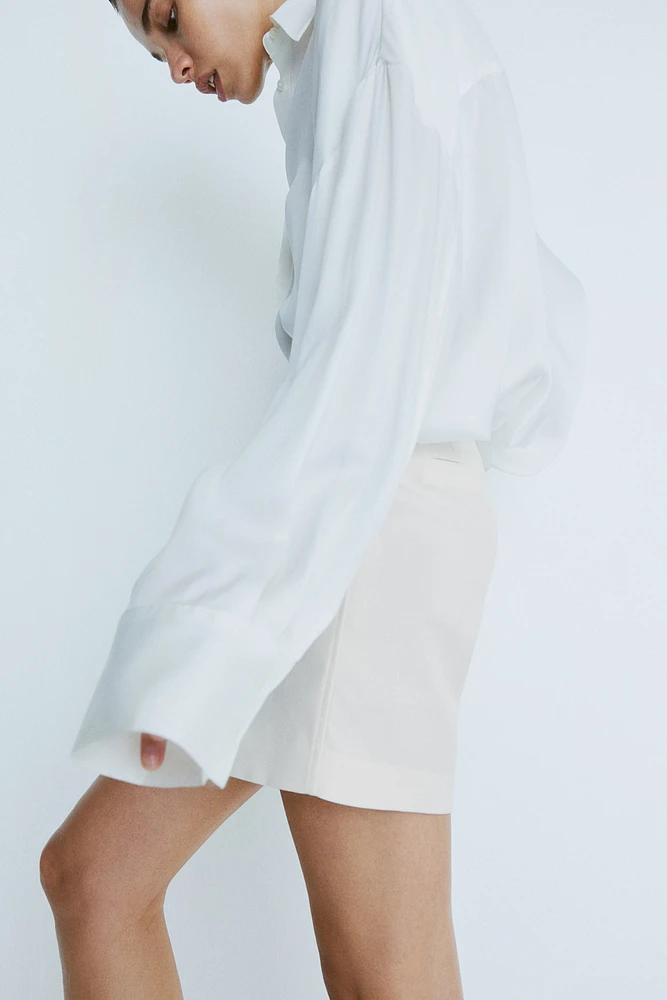 Button-detail Shorts