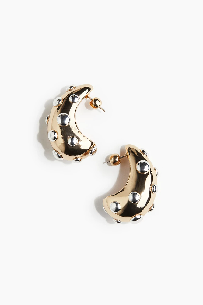 Studded dome earrings