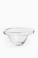 Asymmetric Glass Bowl