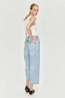 High Rise Wide Leg Cropped Jeans
