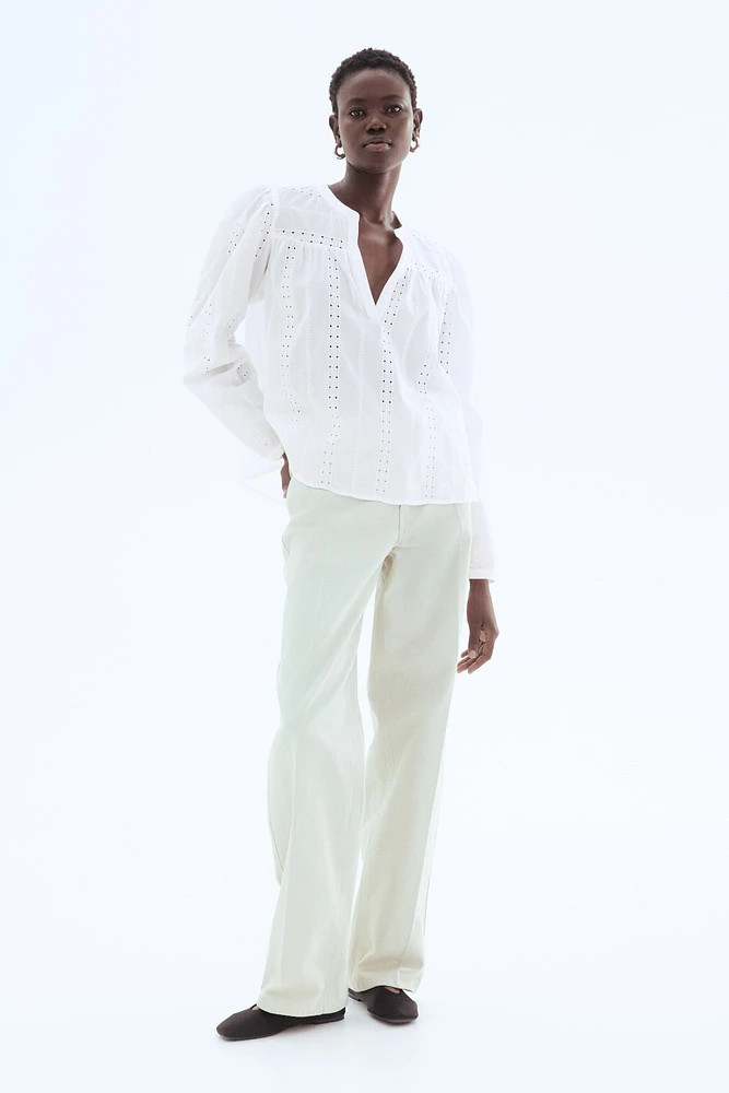 Embroidered Cotton Blouse
