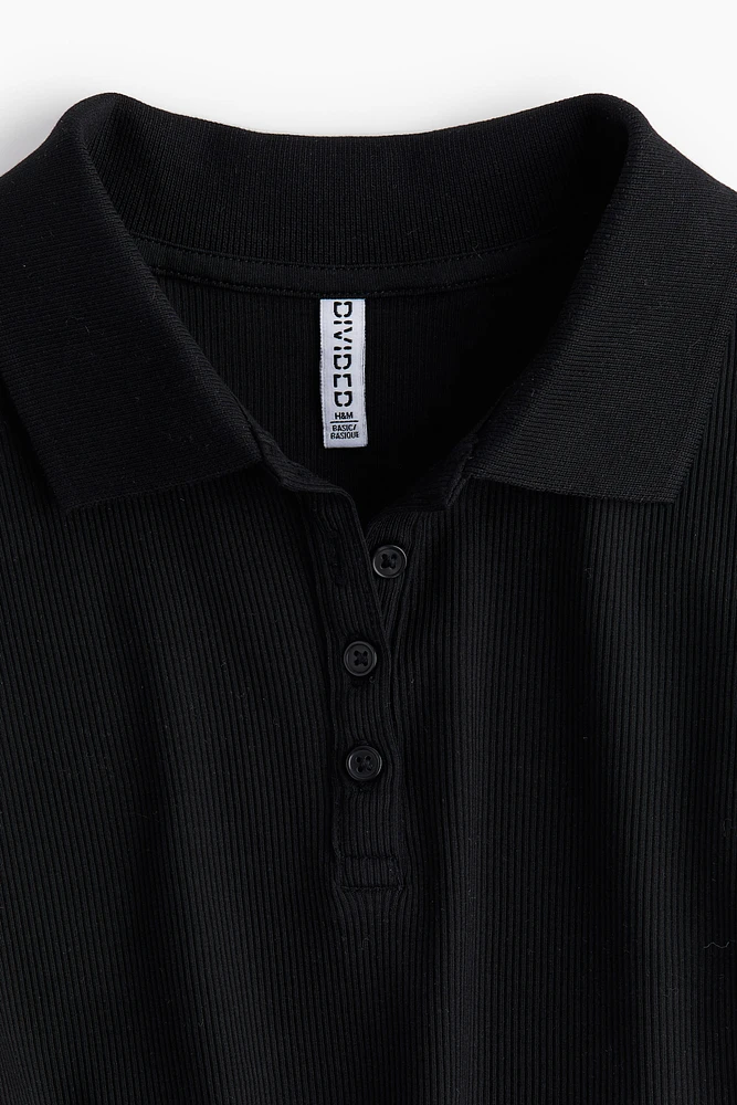 Ribbed Polo Shirt