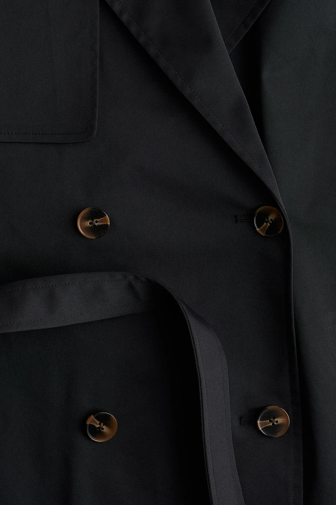 Imperméable court en sergé