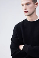 Regular Fit Ribbed Sweatshirt