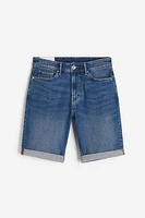 Slim Denim Shorts