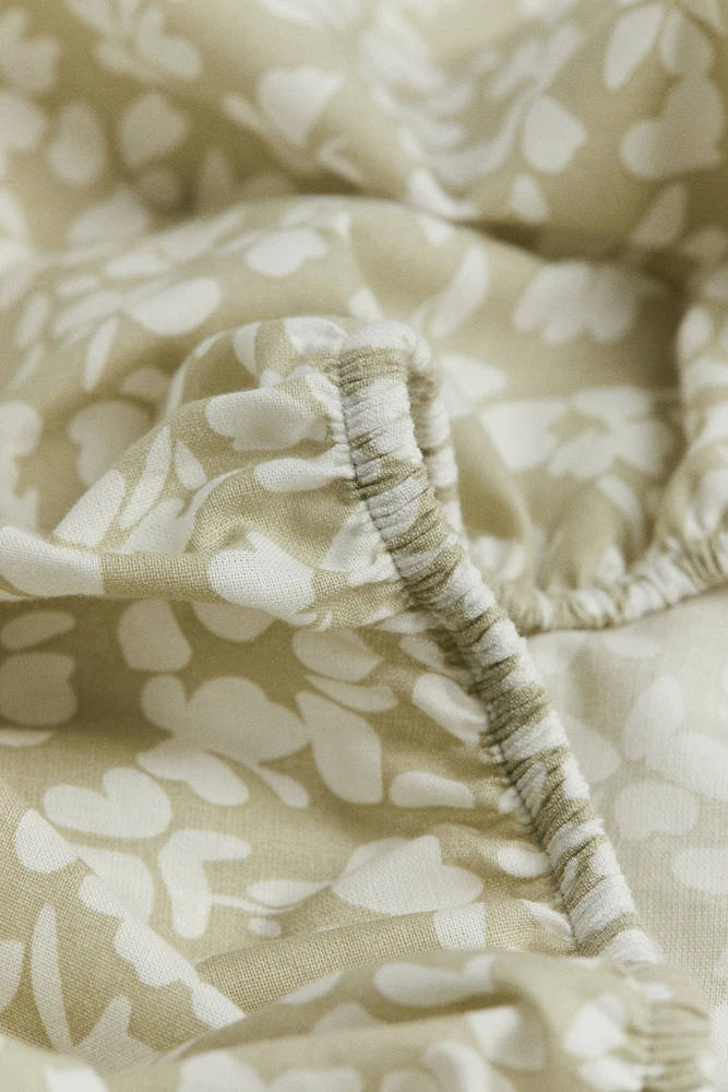 Drap-housse à motif pour lit simple