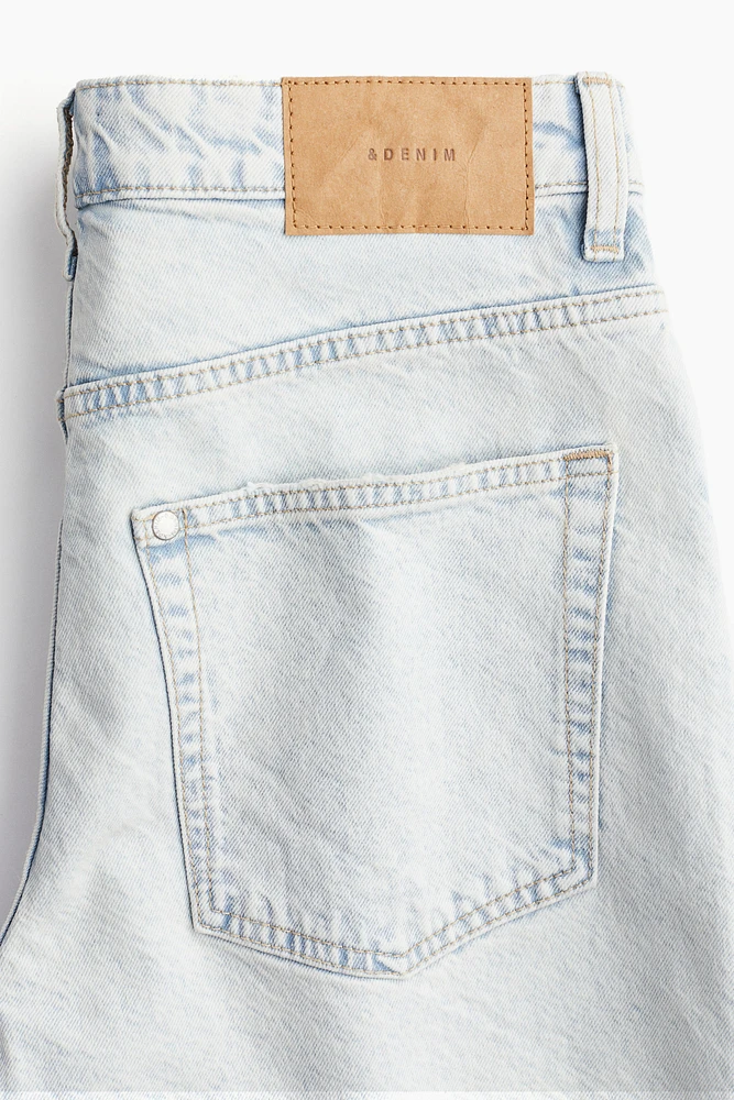 Short en denim Bermuda Taille Haute