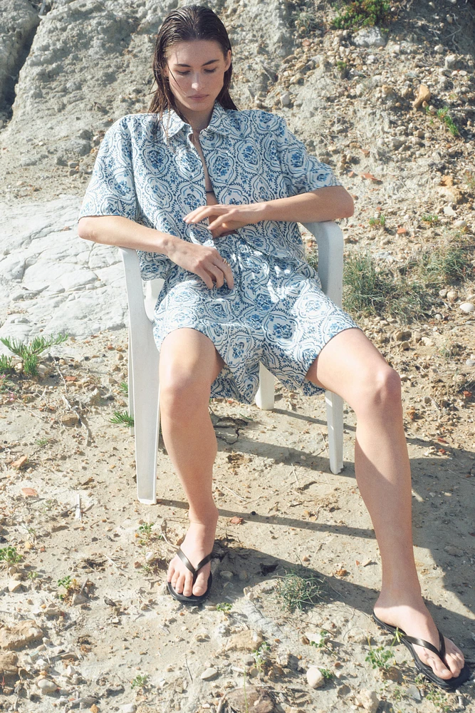 Pull-On Twill Shorts