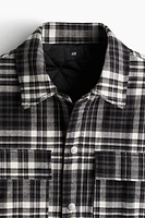 Oversized-Fit Flannel Overshirt