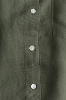 Linen-Blend Shirt