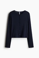 Gilet en jersey pointelle