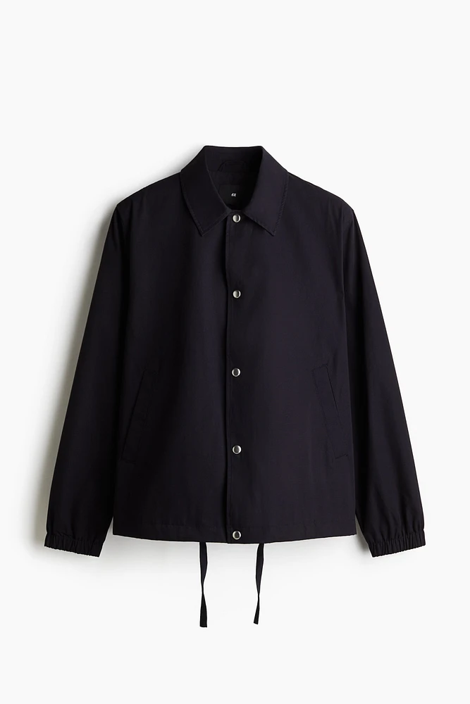 Veste d'entraîneur en toile à coupe classique