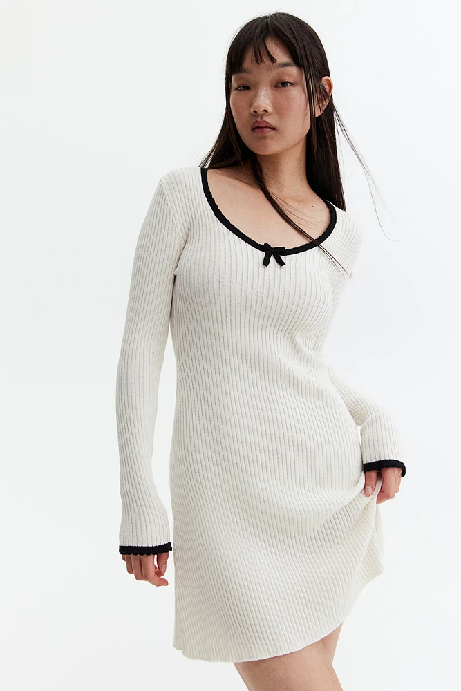 Rib-Knit Bodycon Dress