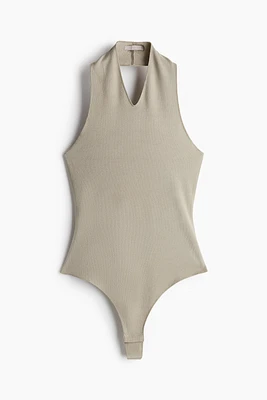 Halterneck Thong Bodysuit