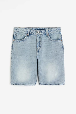 Low Denim Shorts